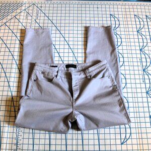 Talbots Flawless Five Pocket Gray Denim Slim Ankle Size 8